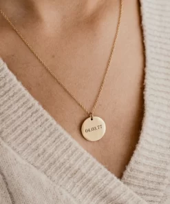 Personalized 15mm Gold Necklace 2