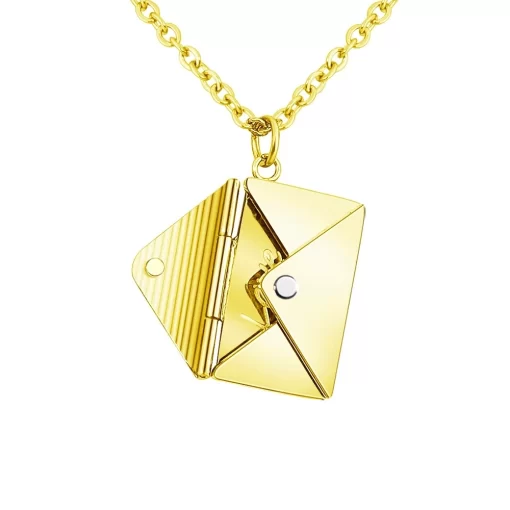 custom envelop pendant necklace