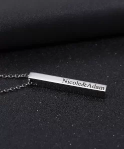 Personalized Cuboid Necklace Main