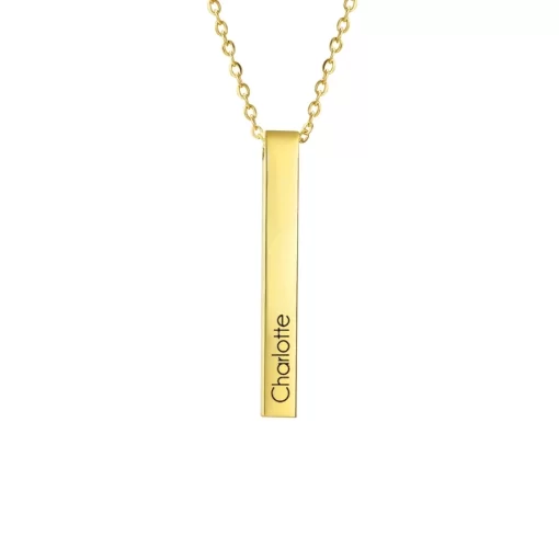 Personalized Cuboid Necklace Main