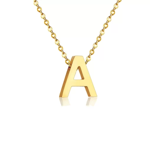 Gold Initial Necklace