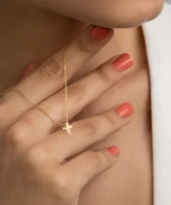 Mini Gold Cross Necklaces