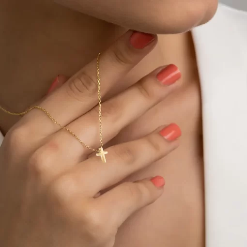 Mini Gold Cross Necklaces