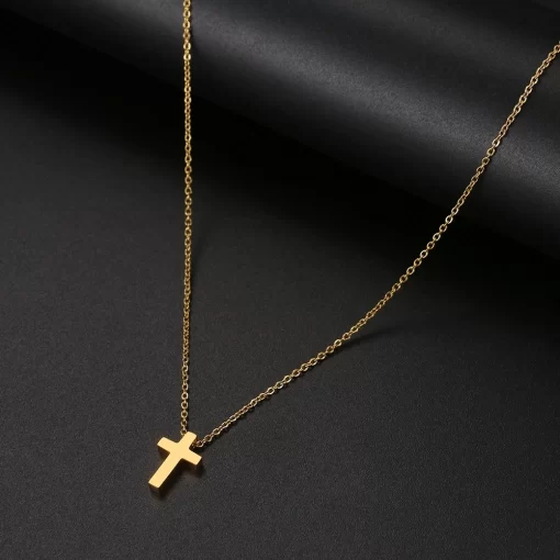 Mini Gold Cross Necklaces