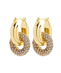 Zircon U-Shape Earrings